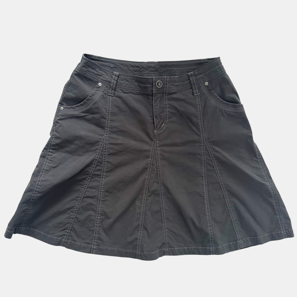 Kuhl Splash Skirt Gray A-Line Hiking Outdoor Utility Women's‎ Size 6 Gorpcore